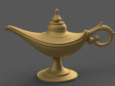 Magic Lamp 3D STL File for Unique Desk Decor 3D print model