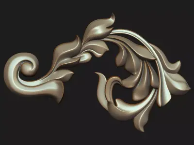 Carved decor 02 3D model 3D model