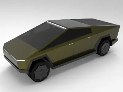 Tesla Cyber Truck  Low-poly 3D model