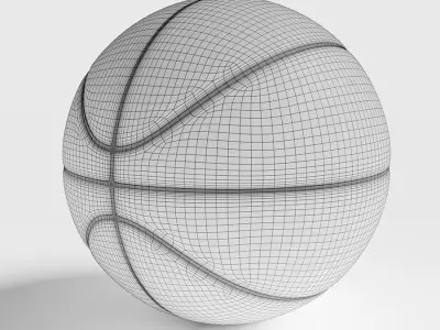 Basketball 3D model ball Low-poly 3D model