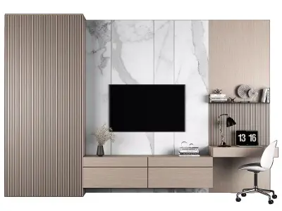 TV stand and workplace  3D model