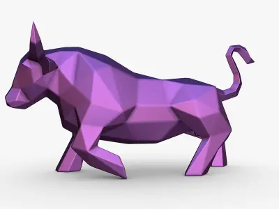 bull figurine 3D print model