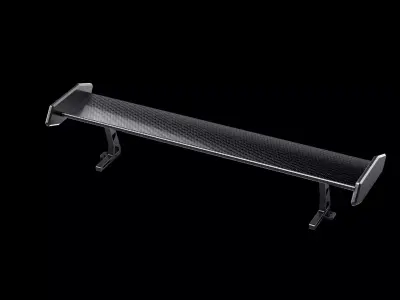 Spoiler tuning industrial mechanical part  3D model