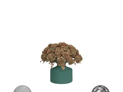 bouquet of roses 3D model