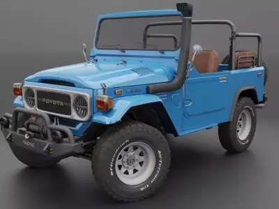 Toyota FJ40 Land Cruiser - Complete Model 3D model