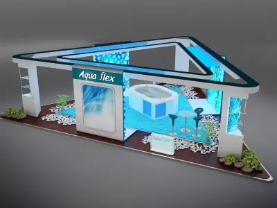Booth Exhibition Stand a386  3D model