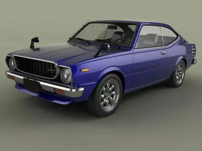 Toyota Corolla Levin coupe TE37 3D model