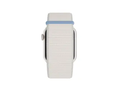 Apple Watch Series 9 Sport Loop Starlight Low-poly 3D model