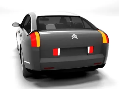 CITROEN C6  LOWPOLY Low-poly 3D model