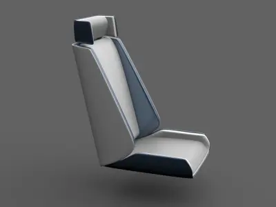 Cyber box - Basic car seat concept modelled in blender 3D model