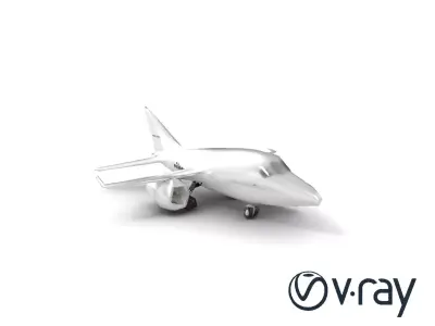 Solaris One Titanium Jet Model Pack Low-poly 3D model