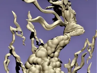 Zeus sculpt 3D print model