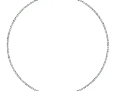 Women Diamond Necklace 3D print model