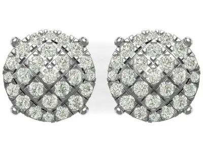 Earring 3D print model 9