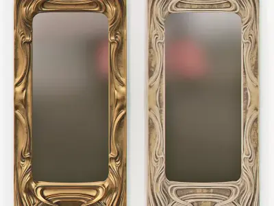 Art Nouveau Mirror 3D 3D model