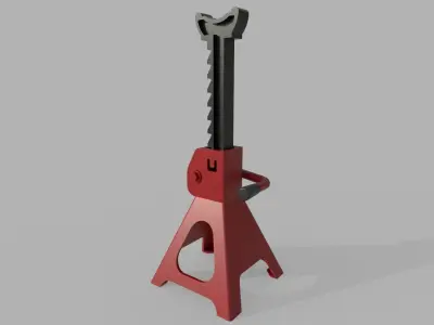 Jack Stand M1 Low-poly 3D model