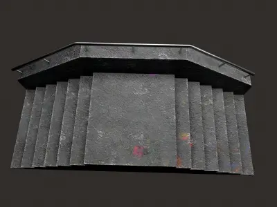 Skate ramp6 Low-poly 3D model