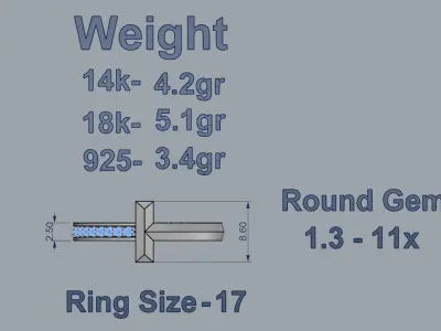 Tiffany T Ring 3D print model purchase