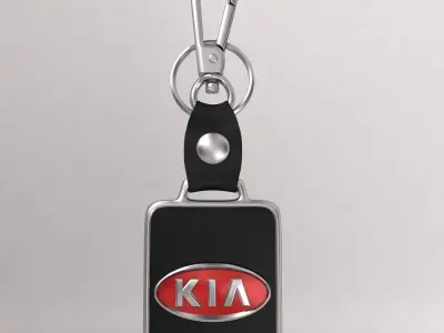 Kia car logo keychain 3d model  3D model