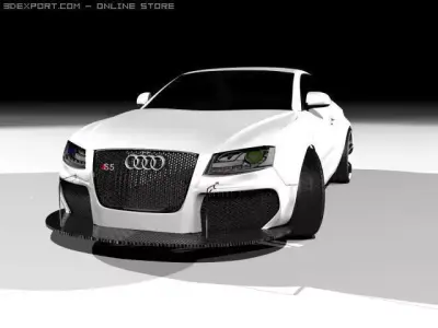 Audi s5 sport tuning ART power Low-poly 3D model