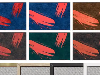 6 Abstract Frames Set12 3D model