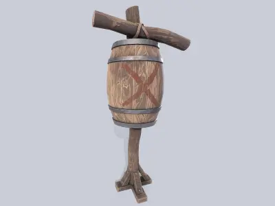 Training dummy Low-poly 3D model