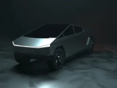 Cybertruck 3D model - unrigged 3D model