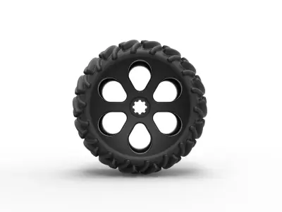 Offroad wheel 1 3D print model