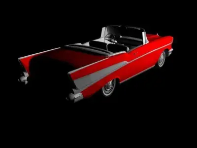 1957 Chevrolet Bel Air Convertible 3D model