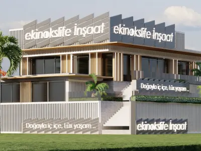 Luxury Modern Villa 3D Model for Architectural Visualizations 3D model