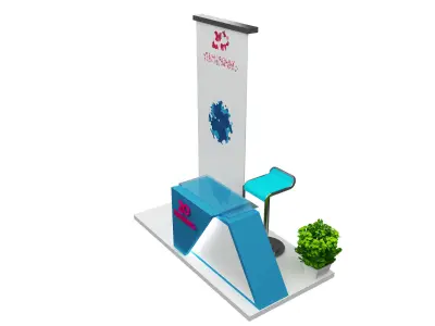  Booth Exhibition Stand a476a 3D model