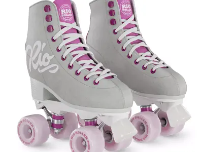 Rio Roller Script Quads 3D model