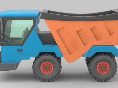 Cartoon Car Low-poly 3D model by asphyxiationdomain
