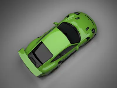 Porsche GT3 RS 2018 3D model Low-poly 3D model
