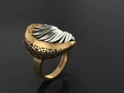 gold ring 3D print model