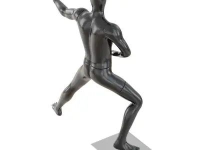 Faceless mannequin martial arts 39 3D model
