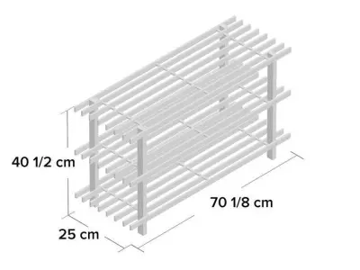 Pair Shoe Rack 3D model