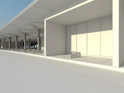 Golf course  Low-poly 3D model