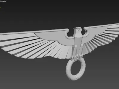 eagle 3D print model 7