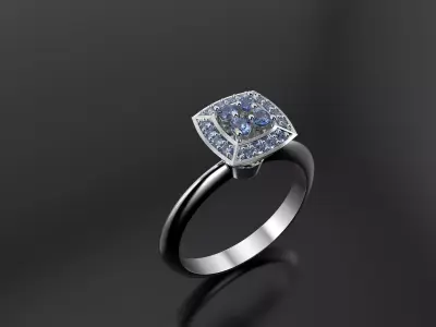 Women quad ring 3D print model