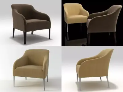 Apta armchair 3D model