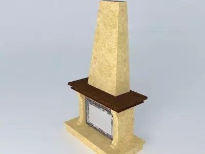 Classic fireplaces fireplace Free 3D model