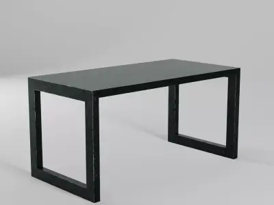 Metallic Bench Free 3D model