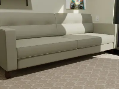 Sofa 3D two seater 3D model