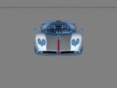 Pagani Zonda Cinque 2010 Roadster 3D model