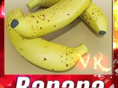Banana High Detail 3D model