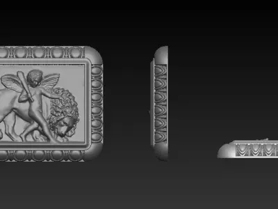 Cupid Lion 3d model 3D print model