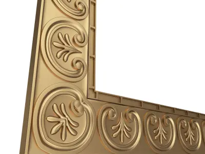Classic Frame 033 Low-poly 3D model