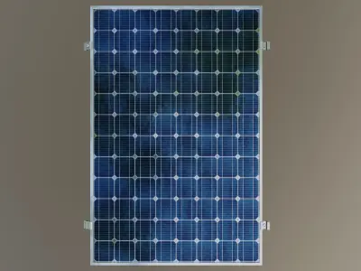 7-Solar Panel 100Wp 1010x670x30mm 3D model