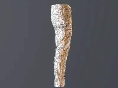 CARGO SPORT PANTS PBR Low-poly 3D model